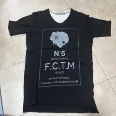 【Fran CisT MOR.K.S.】ブラックVネックTシャツ