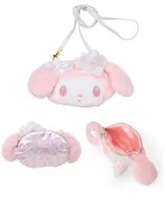 【正規品】マイメロディ　白いちごのティータイム 　ぬいぐるみサコッシュ