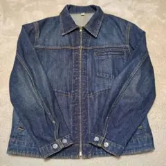 yuniのデニムジャケット yuni デニムジャケット gジャン cotton denim ノーカラー