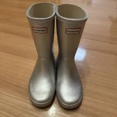 ハンター　HUNTER シルバー　レインブーツ　長靴