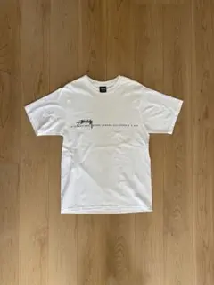 Stussy ホワイト Tシャツ ロゴプリント