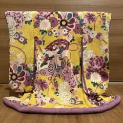 ミニチュア和装（ミニ着物）白地金襴（きんらん）菊、紅葉 新布 - メルカリ