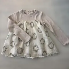 apres les cours お花刺繍Tシャツ　110