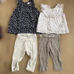 H&M タンクトップとパンツセット 68-74