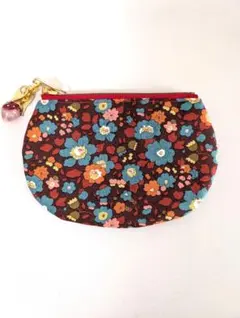 ハンドメイド　リバティ　ポーチ