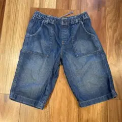 kids ユニクロ　デニムハーフパンツ 145〜155cm