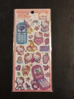 ■平成ハッピーフォンステッカー　ハローキティ