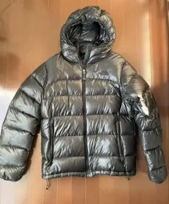 ノースフェイス　フード付きブラックダウンジャケット　L