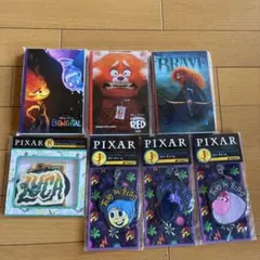 ピクサーハッピーくじ　ポストカード　ラバーチャーム　ステッカー