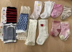 女の子　レッグウォーマーと靴下　まとめ売り