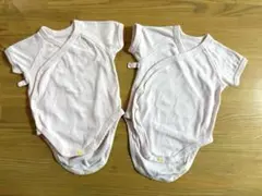 UNIQLO ボディスーツ ポインテール　半袖　前開き　70