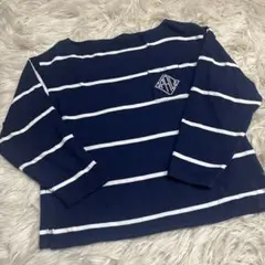 Polo by Ralph Lauren 長袖Tシャツ ネイビー/ホワイト