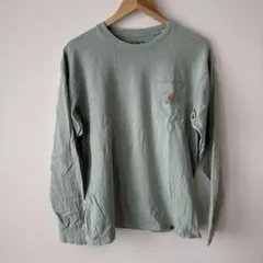 に*ゃ様 【carhartt】 薄緑 ポケット付き長袖カットソー S