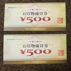 ヤマダ電機 株主優待 ¥500 2枚セット