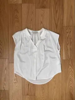 nano・universe バックプリーツ半袖シャツ