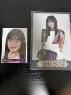 乃木坂46 遠藤さくら 生写真＋生田絵梨花 卒コン クリアファイル セット
