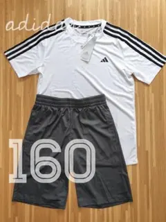 新品　アディダス 160 Tシャツ、ハーフパンツ　セット adidas
