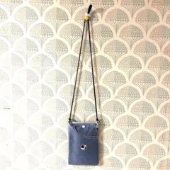ハンドメイド ジーンズ他リメイクMスマホショルダーバッグパンダ