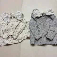 tete a tete 花柄 トップス 双子　2枚セット 80cm