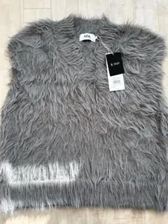 【新品未使用】azul by moussy グレー ノースリーブニットベスト L