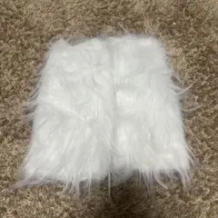 ホワイトファー ロングレッグウォーマー