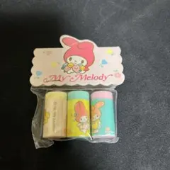 My Melody 消しゴム 3個セット　レトロ