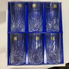 HOYA CRYSTAL カットデザイングラス 6個セット