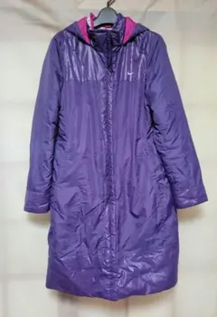 Nike ナイキ フード付きロングコート　　パープル