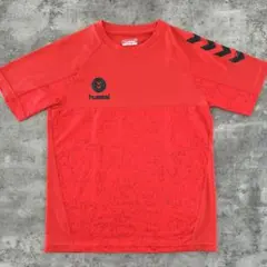 hummel ヒュンメル ドライTシャツ 赤 Sサイズ　吸水速乾　美品のサムネイル