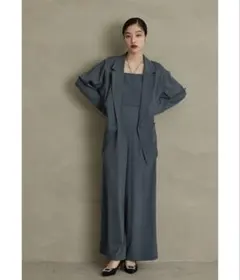 新品タグ付き】XS 高山直子さんコラボ/ハーフスリーブオールインワン