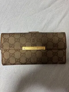 GUCCI GGパターン 長財布 ベージュ