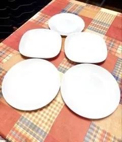 ヤマザキ春のパン祭り　ホワイト プレート 5枚セット 食器 皿　５枚のサムネイル