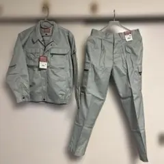 【新品未使用】jichodo 作業服上下セット　アースグリーン