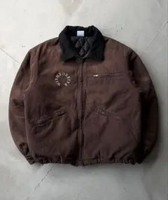 WISH FOREVER ダック地 デトロイトジャケット Brown