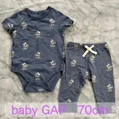 【babyGAP】 ロンパースとパンツのセット 70cm ディズニー ミッキー