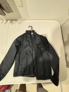 Nike ナイロンジャケット L ブラック　銀タグ