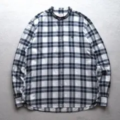 【希少】Brooks Brothers バンドカラー チェックシャツ Mサイズ