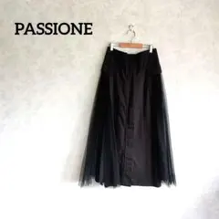 PASSIONE パシオーネ サイドチュール薄手デニムスカート M