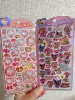 サンリオ うるちゅるポップシール 日焼け サンリオキャラクターズ　キティー