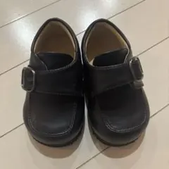 黒いバックル付き　シューズ　結婚式　入園式　卒園式　フォーマル　13.0