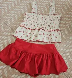 キッズ水着セット フリルとレース