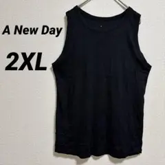 A New Day タンクトップ L ブラック 黒 海外古着 ターゲット