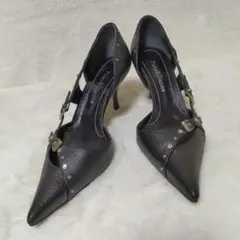 pinky&Dianne ブラック　ハイヒール EU36.5 ポインテッドトゥ