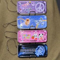 【平成レトロ】あの頃の懐かしい缶ペンケース 型キーホルダー