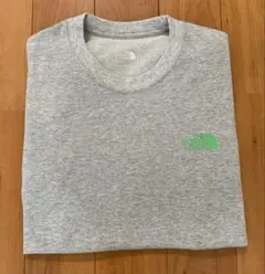 【美品】ノースフェイス バンダナスクエアロゴティー S グレー