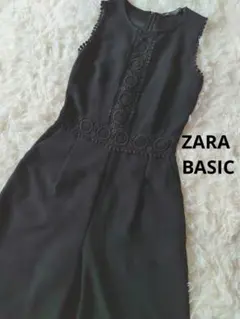 美品⭐️ZARA BASIC レース オールインワン パンツドレス 黒のサムネイル