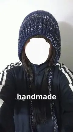 ボンネット❤バラクラバ❤ニット帽➡handmade➡B⑳