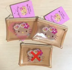 ハローキティ 透明コインケース 2点セット