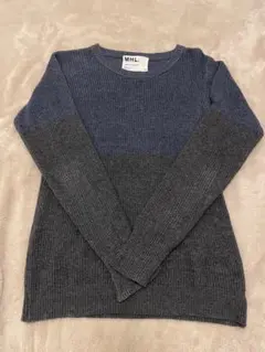 MHL. グレー系 リブ編み ニット Mサイズ