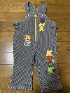 ミキハウス　ストライプ柄ロンパース　80cm